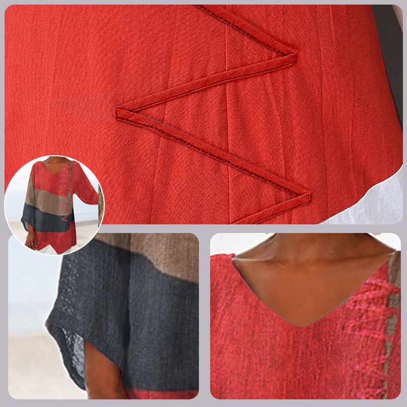 Helene | Artistic V-Neck Tunic