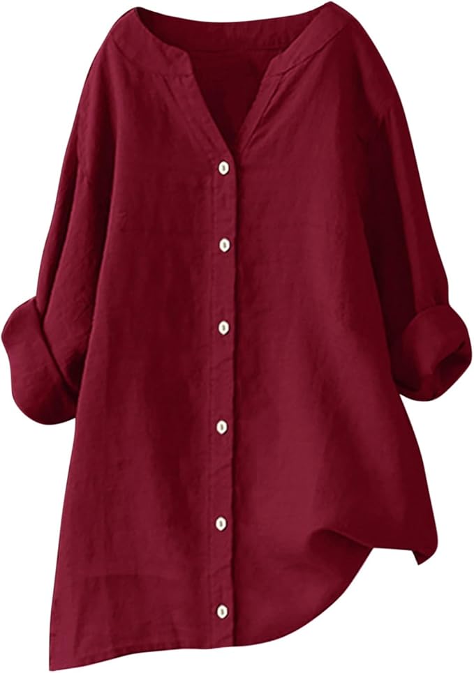 Aava™ | Lightweight Cotton-Linen Blend Shirt with a Relaxed Summer Vibe